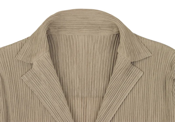 ISSEY MIYAKE Hem Cutting Crepe Pleats Jacket K-172520_004