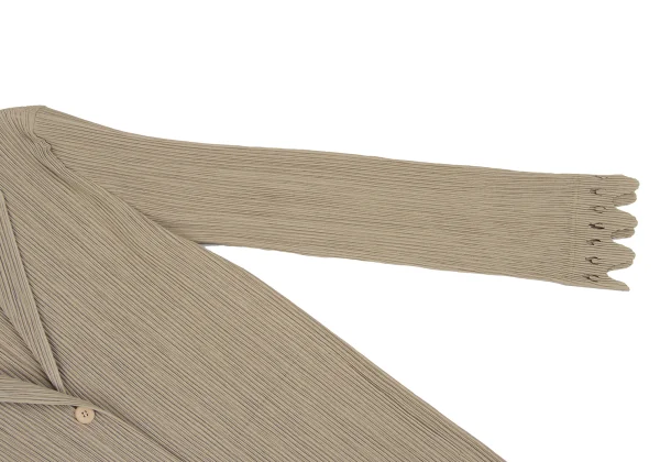 ISSEY MIYAKE Hem Cutting Crepe Pleats Jacket K-172520_006