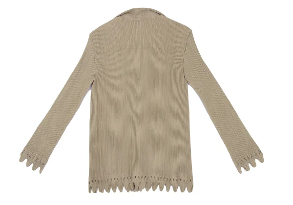 ISSEY MIYAKE Hem Cutting Crepe Pleats Jacket K-172520_012
