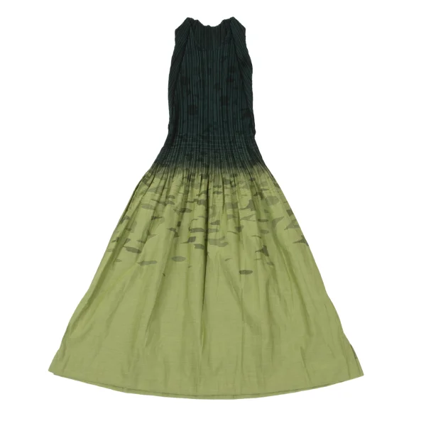 ISSEY MIYAKE FETE A-POC Jacquard Permanent Pleats Gradation Dress K-172521_002