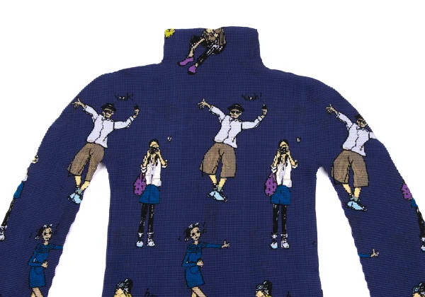 ISSEY MIYAKE me Snapshot Graphic Printed Pleats Top K-172522_003