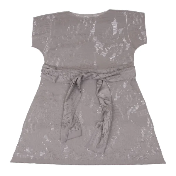 ISSEY MIYAKE me A-POC INSIDE Botanical Mesh Cutting Short Sleeve Dress K-172525_002