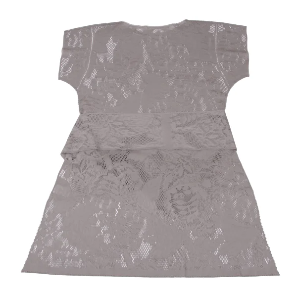 ISSEY MIYAKE me A-POC INSIDE Botanical Mesh Cutting Short Sleeve Dress K-172525_009