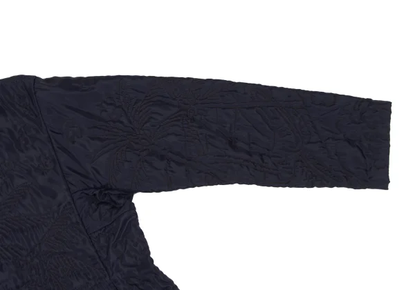 ISSEY MIYAKE HaaT Nylon Padded Embroidery Band Collar Jacket K-172527_006