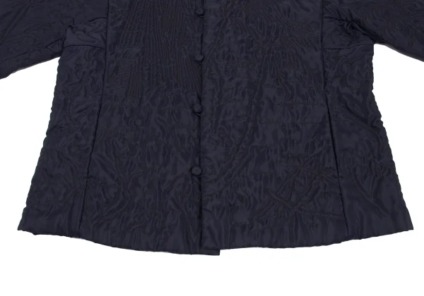 ISSEY MIYAKE HaaT Nylon Padded Embroidery Band Collar Jacket K-172527_008