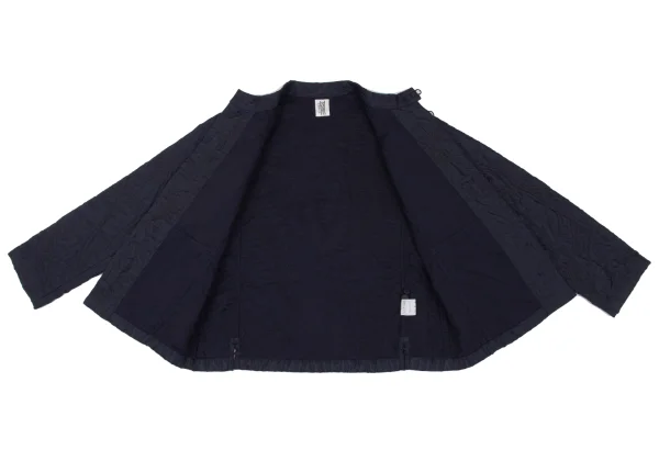 ISSEY MIYAKE HaaT Nylon Padded Embroidery Band Collar Jacket K-172527_010