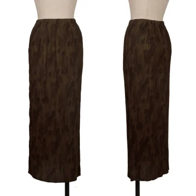 HIROKO KOSHINO Mottled Pleats Skirt