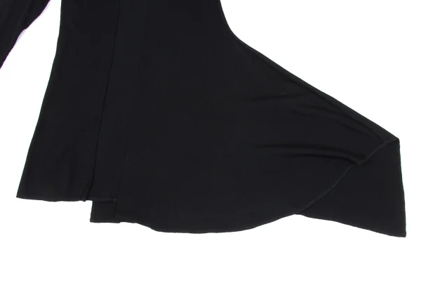 Yohji Yamamoto NOIR Wool Hem Asymmetry Rib Top K-172529_008