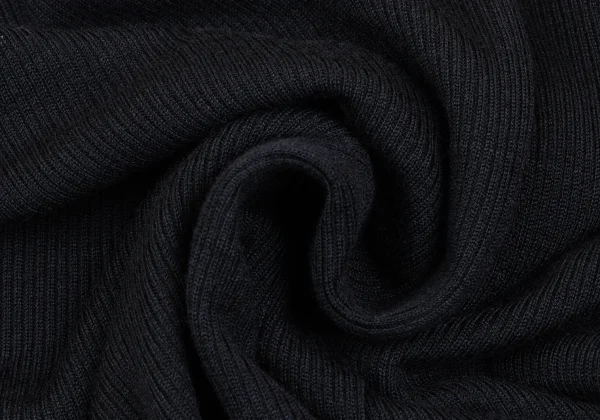 Yohji Yamamoto NOIR Wool Hem Asymmetry Rib Top K-172529_011