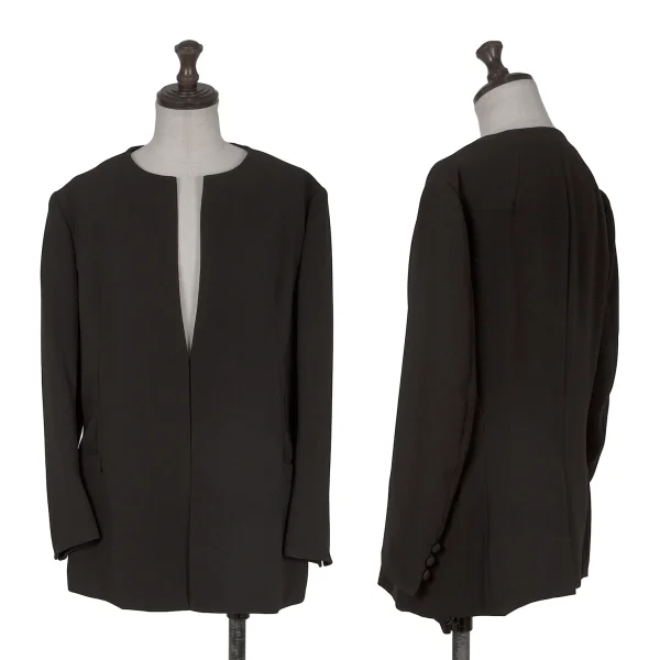 Y's Exclusive Collarless Jacket Black 40 K-172533_001