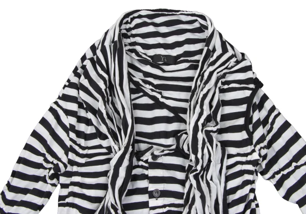 Y's Striped Scarf Design Cardigan K-172536_006