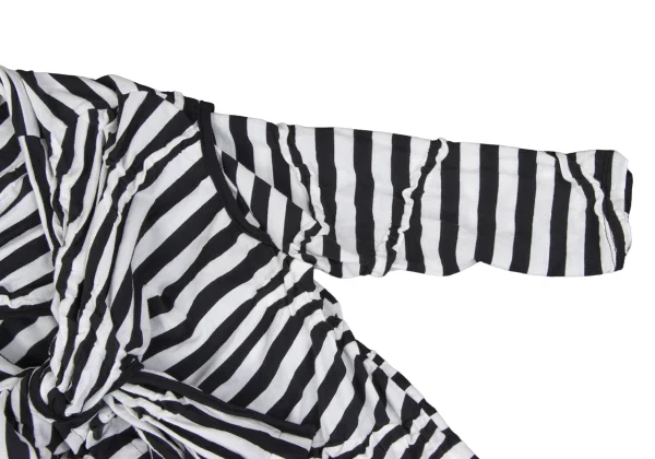 Y's Striped Scarf Design Cardigan K-172536_009