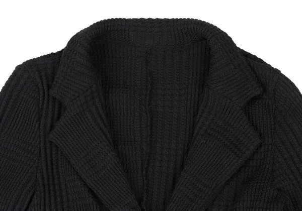 Y's Checker Woven Knit Jacket K-172537_004