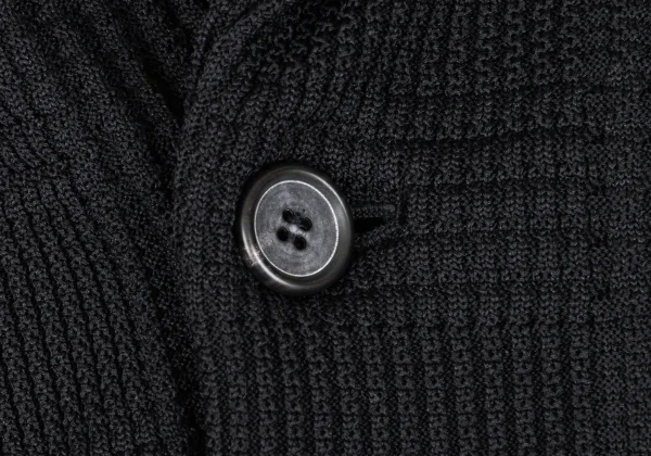 Y's Checker Woven Knit Jacket K-172537_005