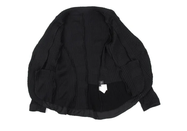 Y's Checker Woven Knit Jacket K-172537_010