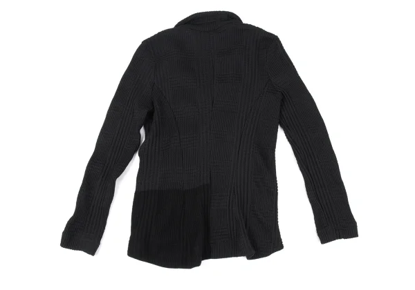 Y's Checker Woven Knit Jacket K-172537_011