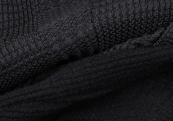 Y's Checker Woven Knit Jacket K-172537_013