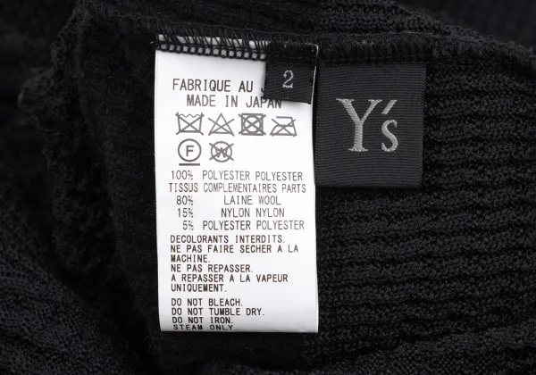 Y's Checker Woven Knit Jacket K-172537_014