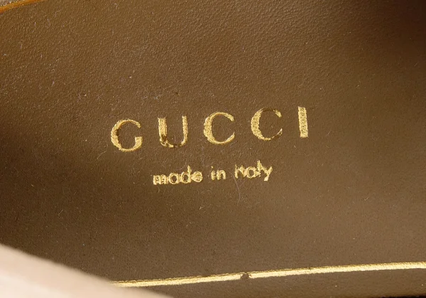 GUCCI Horsebit Fringe Suede Shoes K-172541_016
