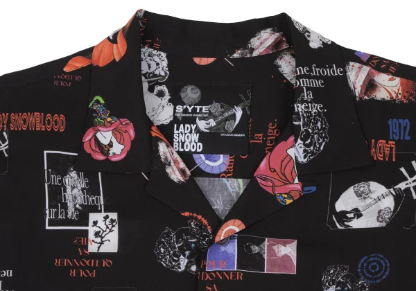 S'YTE x KAZUO KAMIMURA Printed Open-collar Shirt K-172543_003