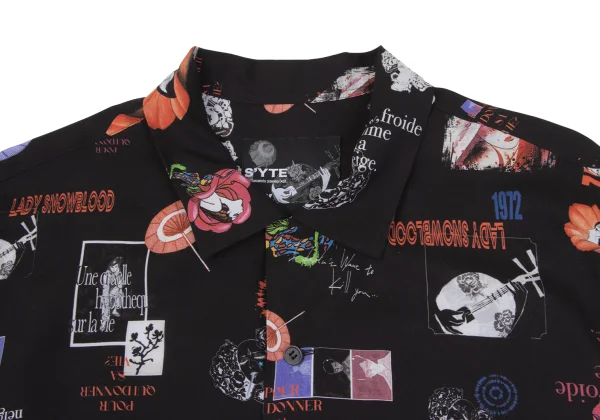 S'YTE x KAZUO KAMIMURA Printed Open-collar Shirt K-172543_004