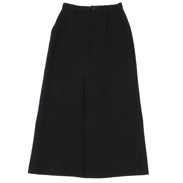 ISSEY MIYAKE Wool Georgette Center-Slit Skirt K-172547_002