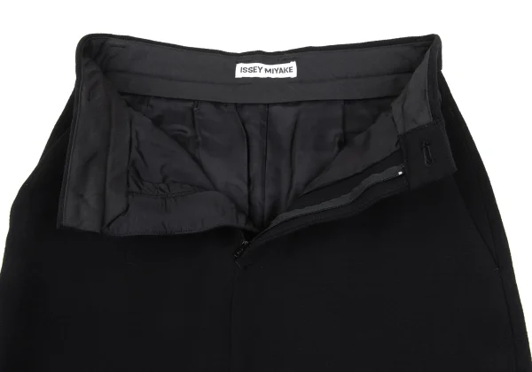 ISSEY MIYAKE Wool Georgette Center-Slit Skirt K-172547_006