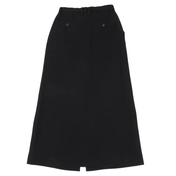 ISSEY MIYAKE Wool Georgette Center-Slit Skirt K-172547_009