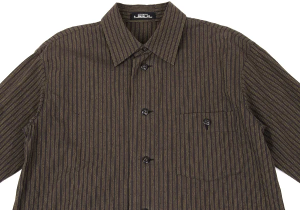ISSEY MIYAKE PERMANENTE Cotton Striped Shirt K-172548_003