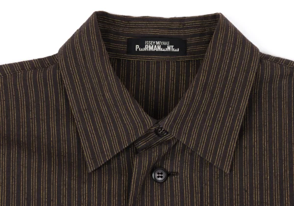 ISSEY MIYAKE PERMANENTE Cotton Striped Shirt K-172548_004