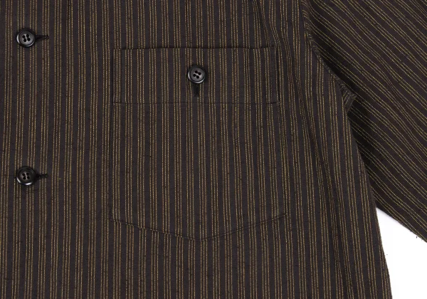 ISSEY MIYAKE PERMANENTE Cotton Striped Shirt K-172548_006