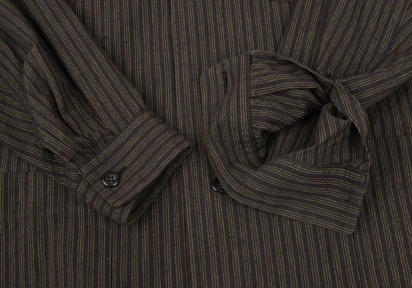 ISSEY MIYAKE PERMANENTE Cotton Striped Shirt K-172548_008