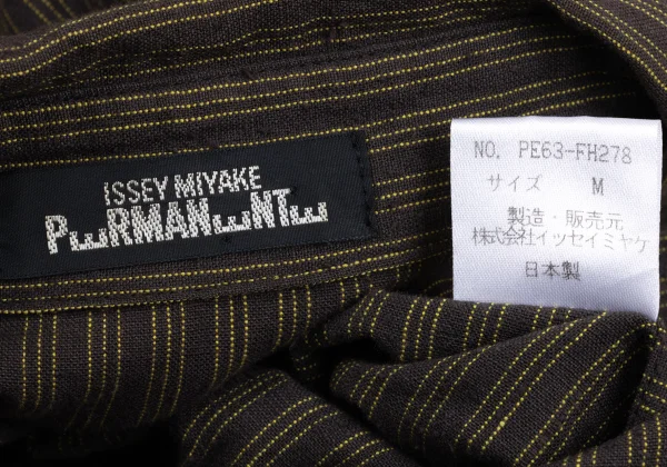 ISSEY MIYAKE PERMANENTE Cotton Striped Shirt K-172548_014