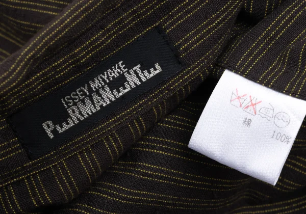 ISSEY MIYAKE PERMANENTE Cotton Striped Shirt K-172548_015