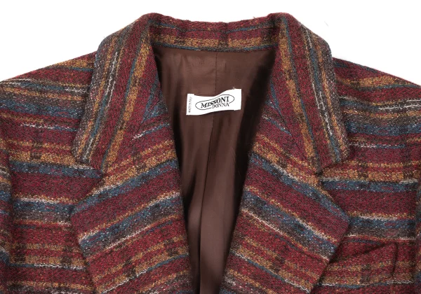 MISSONI DONNA Wool Striped Weave 1B Jacket K-172551_004