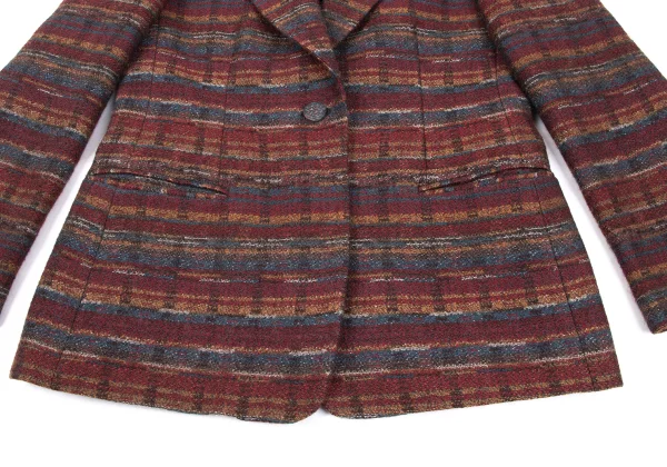 MISSONI DONNA Wool Striped Weave 1B Jacket K-172551_007