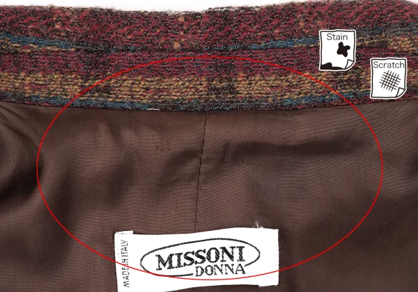 MISSONI DONNA Wool Striped Weave 1B Jacket K-172551_011