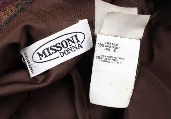 MISSONI DONNA Wool Striped Weave 1B Jacket K-172551_017