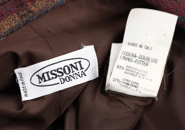 MISSONI DONNA Wool Striped Weave 1B Jacket K-172551_018