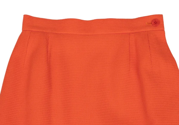 Yves Saint Laurent Rayon Cotton Waffle-Knit Skirt K-172554_003