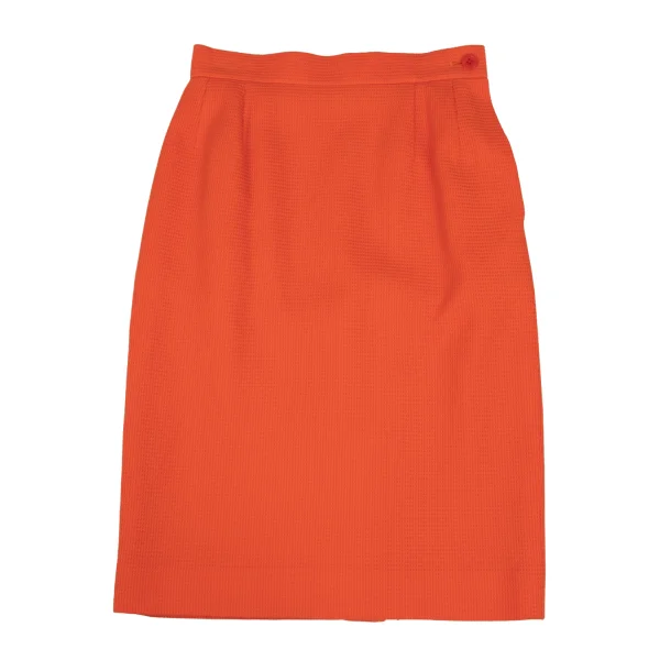 Yves Saint Laurent Rayon Cotton Waffle-Knit Short Sleeve Jacket & Skirt K-172555_011