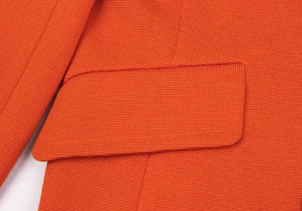 Yves Saint Laurent Wool Double Button Collarless Knit Jacket K-172556_009