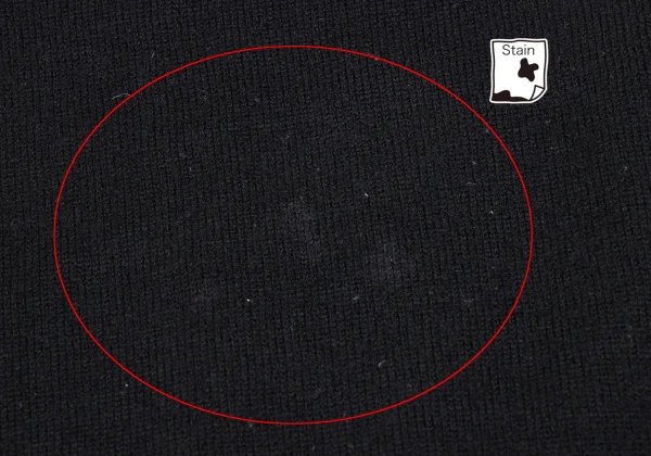 Yves Saint Laurent Logo Embroidery V-neck Knit Sweater K-172557_010