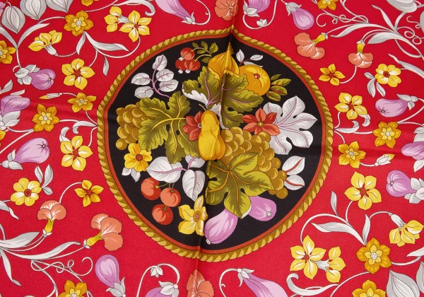 LOEWE Floral Printed Silk Scarf K-172558_002