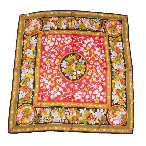LOEWE Floral Printed Silk Scarf K-172558_005