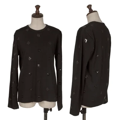 COMME des GARCONS Sequin Embellished Knit Top