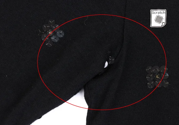 COMME des GARCONS Sequin Embellished Knit Top K-172559_004