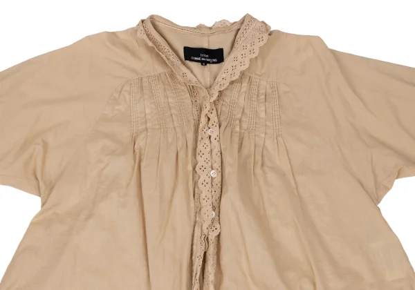 tricot COMME des GARCONS Dyed Lace Embroidery Pintuck Blouse K-172560_003