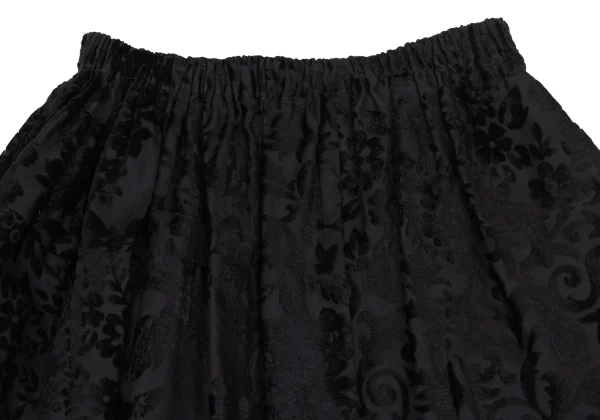 tricot COMME des GARCONS Flocked Floral Print Switching Skirt K-172561_004