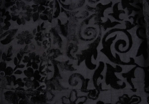 tricot COMME des GARCONS Flocked Floral Print Switching Skirt K-172561_010
